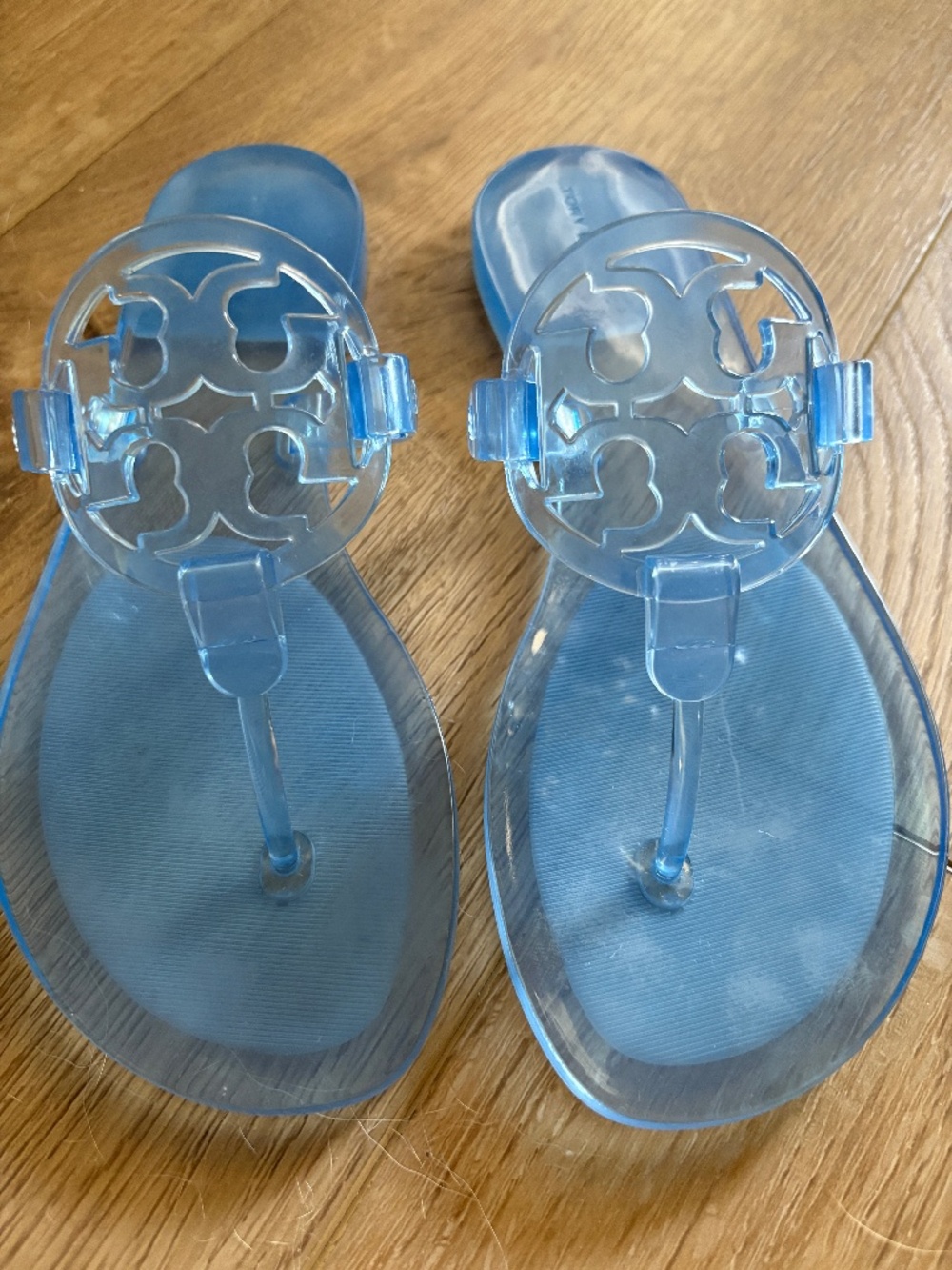 Tory Burch jelly miller pool blue